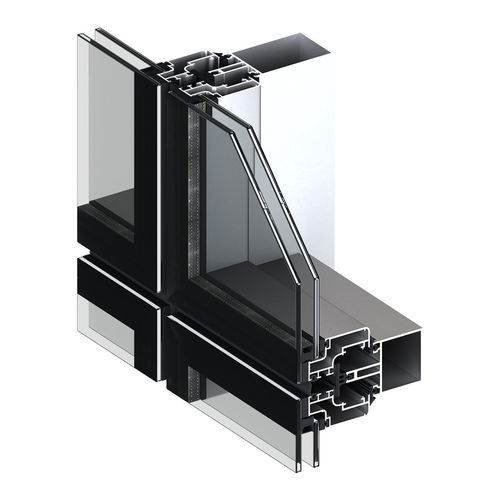 Mur-rideau VEP - CE 50 - INTERAL CUHADAROGLU METAL SANAYI - en aluminium et en verre / en panneau de verre isolant