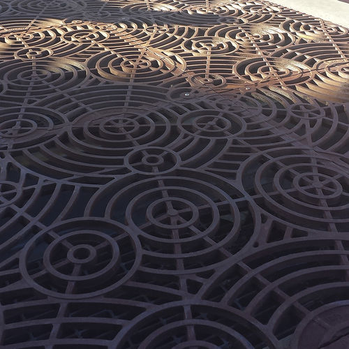 Grille de ventilation en métal - OBLIO - IRON AGE DESIGNS - rectangulaire / d'extérieur / professionnelle