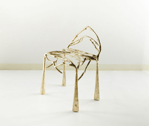 Chaise design original - TWIGGY - MASAYA - d'extérieur / d'intérieur / en laiton