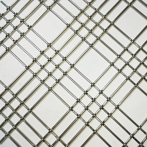Grille métallique en acier inoxydable - XY-4417 - Hebei Shuolong Metal Products Co.,Ltd - pour bardage / à maillage carré