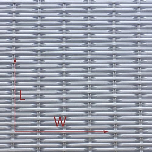 Toile métallique tissée en aluminium - XY-1228 - Hebei Shuolong Metal Products Co.,Ltd - pour façade / à maillage long / blanche