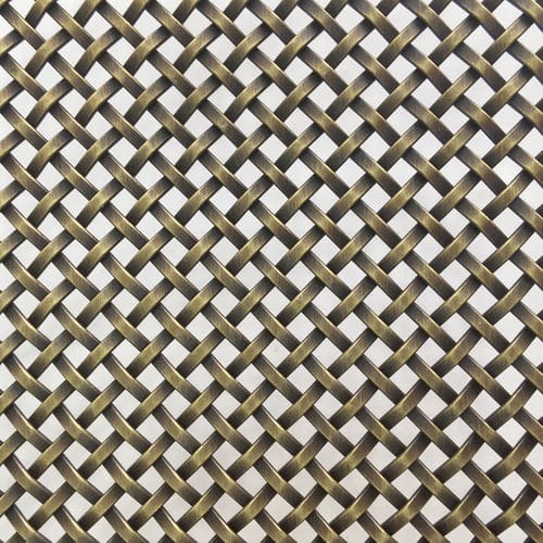 Toile métallique tissée en acier inoxydable - XY-2027G - Hebei Shuolong Metal Products Co.,Ltd - pour cloison / à maillage carré / dorée