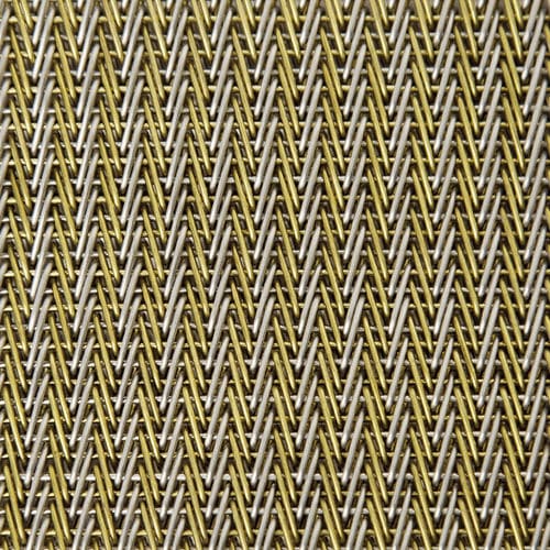 Toile métallique tissée en acier inoxydable - XY-A-WAVE TWEED - Hebei Shuolong Metal Products Co.,Ltd - en laiton / pour agencement intérieur / à maillage serré