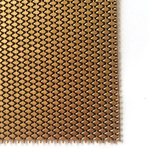 Toile métallique tissée en inox - XY-1548G - Hebei Shuolong Metal Products Co.,Ltd - pour bardage / à maillage serré / aspect bronze