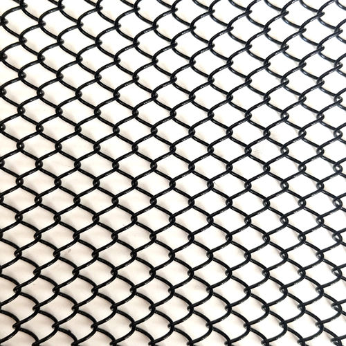 Maille métallique en aluminium - XY-AG1580 - Hebei Shuolong Metal Products Co.,Ltd - pour rideaux / à fils en spirale / noire