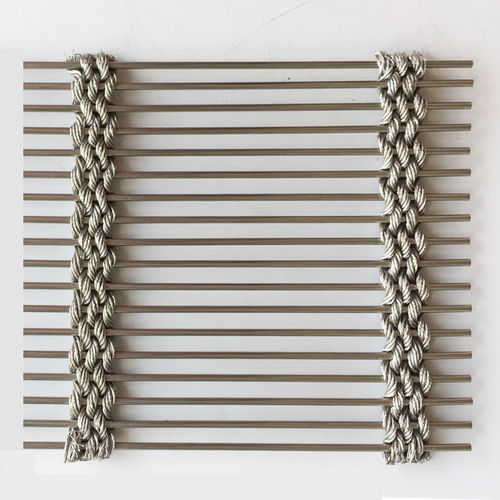 Maille métallique pour clôture - XY-M5285 - Hebei Shuolong Metal Products Co.,Ltd - en acier inoxydable / pour façade / à maillage long