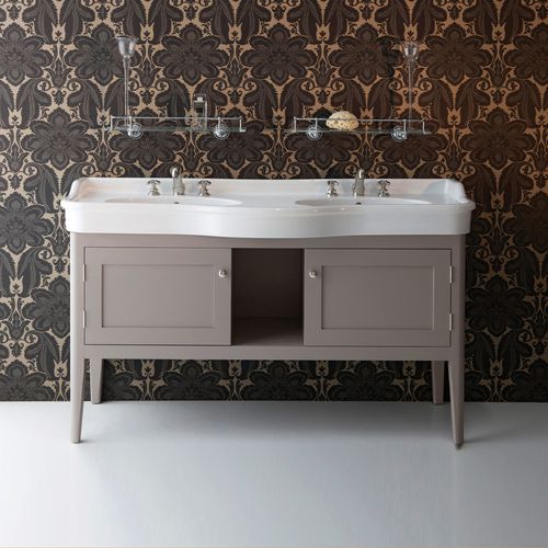 Meuble vasque double - ORTONA - Albion Bath Co - à poser / MDF / en hêtre