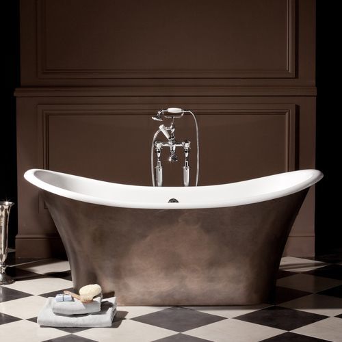 Baignoire ovale - APOLLO - Albion Bath Co - à poser / près du mur / pour habitat
