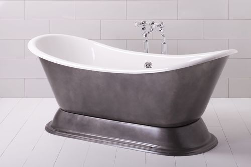 Baignoire ovale - IMPERIUM PLINTH - Albion Bath Co - à poser / près du mur / pour habitat