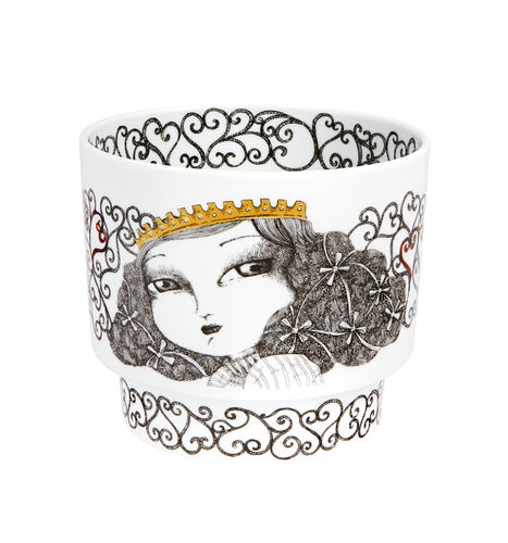 Vase contemporain - RAINHAS DE PORTUGAL - VISTA ALEGRE - en porcelaine