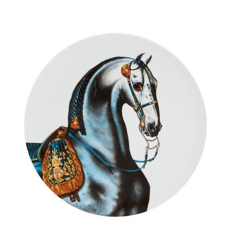 Assiette plate - CABALLUS - VISTA ALEGRE - ronde / en porcelaine / à motif