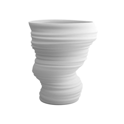 Vase contemporain - VORTEX - VISTA ALEGRE - en porcelaine / par Ross Lovegrove / blanc