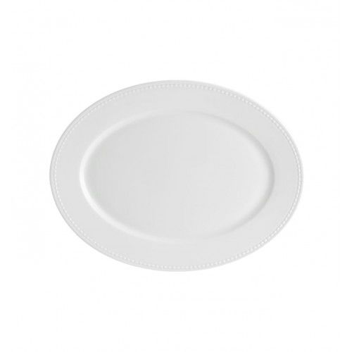 Assiette de service - PERLA - VISTA ALEGRE - ovale / en porcelaine / pour hôtel