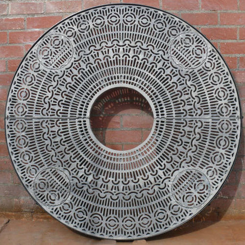 Grille d'arbre carrée - FRENCH - CANTERBURY DESIGNS - ronde / en fonte / en fonte d'aluminium