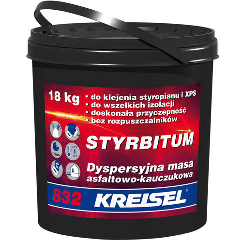 Étanchéité bitumineuse pour fondation - STYRBITUM 832 - Kreisel - de terrasse / pour balcon / pour panneau isolant