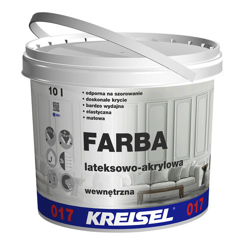 Peinture décorative - FARBA AKRYLOWO LATEKSOWA 017 - Kreisel - d'intérieur / pour mur / pour plafond