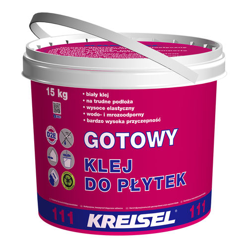 Colle en pâte d'isolation - DISPERSION 111 - Kreisel - de fixation / pour plâtre / pour pierre