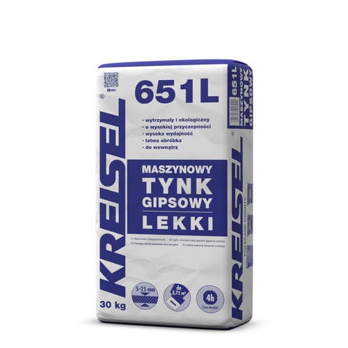 Enduit en plâtre - 651 L - Kreisel - de finition / d'intérieur / résidentiel