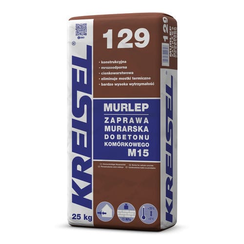 Mortier de jointoiement - MURLEP 129 - Kreisel - imperméable / pour béton cellulaire / pour maçonnerie