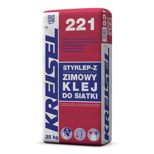 Mortier-colle imperméable - STYRLEP Z 221 - Kreisel - de renforcement / pour panneaux d'isolation / antigel