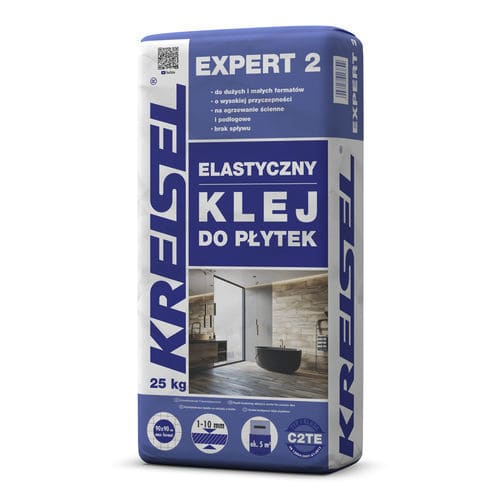 Ciment colle pour carrelage - EXPERT 2 - Kreisel - pour revêtement mural / pour pièce humide / pour revêtement de sol