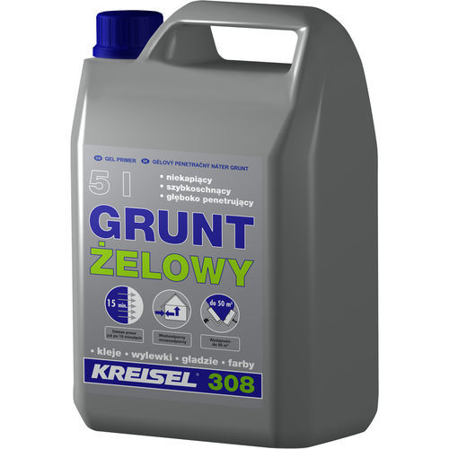 Primaire peint - GRUNT ŻELOWY 308 - Kreisel - pour ciment / pour enduit / polymère