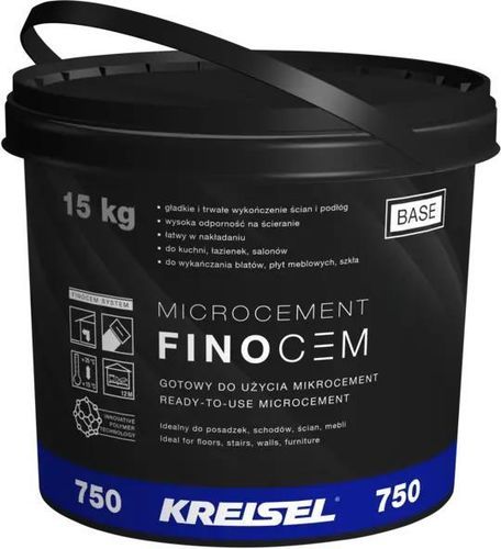 Micro béton pour intérieur - FINOCEM 750 - Kreisel - pour mur intérieur / pour pièce humide / pour meuble