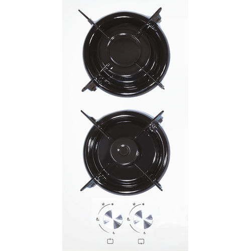 Table de cuisson à gaz - C3-20F WHITE - Kumtel & Luxell - 2 foyers / encastrable / avec manettes