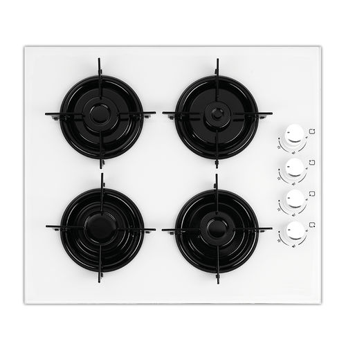 Table de cuisson à gaz C640F WHITE Kumtel & Luxell 4 foyers