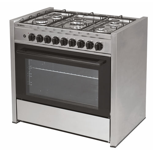 Cuisinière à gaz - 69-GG50 - Kumtel & Luxell - 4 foyers / 1 four / en inox
