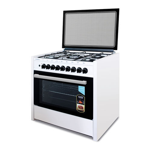 Cuisinière à gaz - 69-GG50F - Kumtel & Luxell - 4 foyers / 1 four / en inox