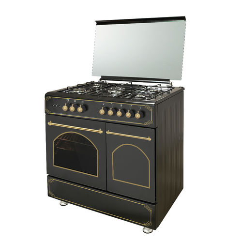 Cuisinière à gaz - 696-GG50 - Kumtel & Luxell - 4 foyers / 1 four / en fonte