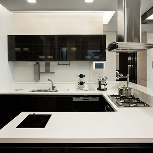 Plan de travail en pierre naturelle - EVEREST WHITE EW120 - Radianz - en quartz / en marbre / en granite