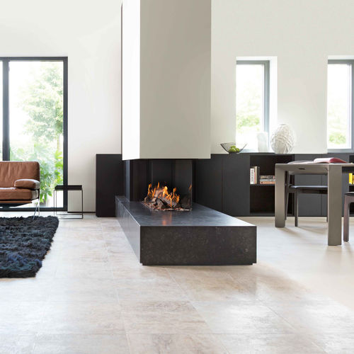 Cheminée à gaz - KALFIRE PRESTIGE GP85/50R - Bespoke Fireplace Designs - à encastrer / à 3 faces / à foyer fermé