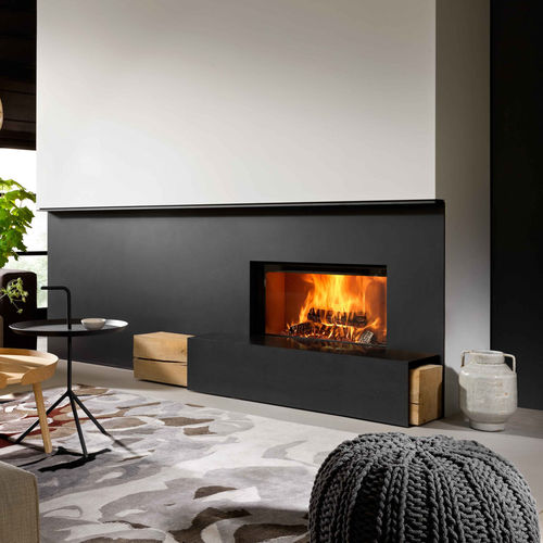 Cheminée à bois - KALFIRE HEAT PURE W85/40F - Bespoke Fireplace Designs - à encastrer / simple face / à foyer fermé
