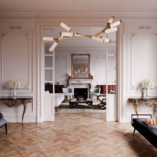 Suspension - HAARA SMALL - cameron designhouse - en laiton poli / en verre soufflé / contemporaine