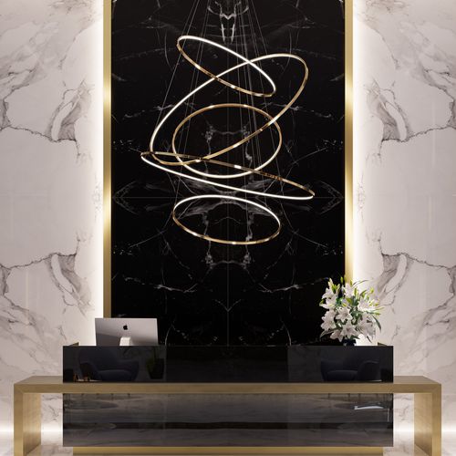 Lustre contemporain - LOHJA SMALL - cameron designhouse - en métal brossé / en métal poli / professionnel