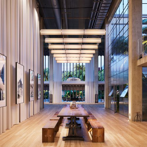 Luminaire suspendu - ROKUA - cameron designhouse - à LED / linéaire / tubulaire