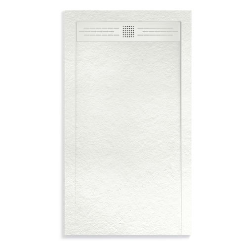 Receveur de douche rectangulaire - STONE - Nuovvo - à poser / extra plat / en résine