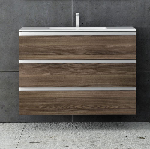 Meuble vasque suspendu - PLAY LISTEL - Decosan - en bois / contemporain