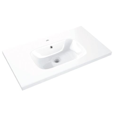 Vasque à encastrer - SOFT - Decosan - en céramique / personnalisable / brillante