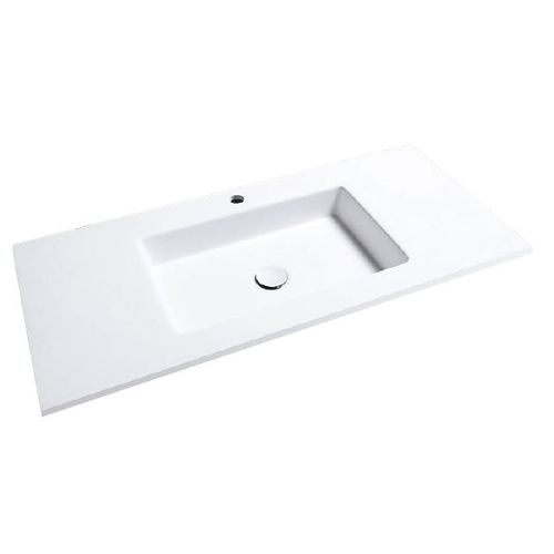 Vasque à encastrer - RECTANGULAR R5  - Decosan - en Solid Surface / avec plan intégré / multiple