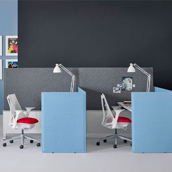 Séparateur de bureau modulable - SCREEN - Aktav Acoustic - au sol / en tissu acoustique / en laine