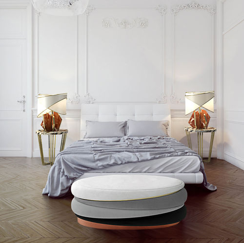 Bout de lit contemporain - Obsidian - Muranti - en velours / en coton / résidentiel