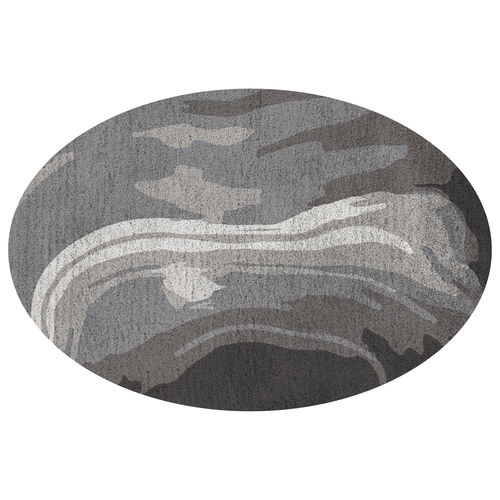 Tapis contemporain - Moeraki - Muranti - à motif / en laine / ovale