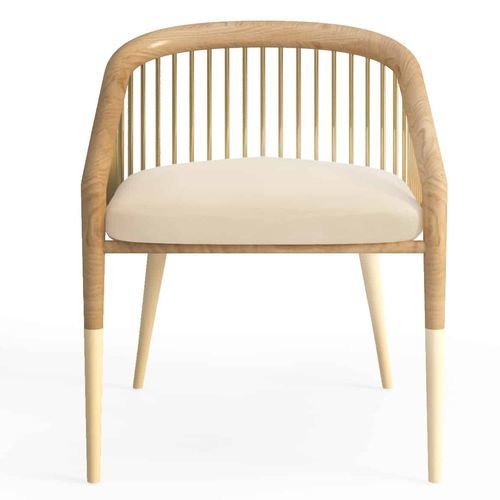 Chaise de salle à manger contemporaine - Zukie - Muranti - d'intérieur / en velours / en coton
