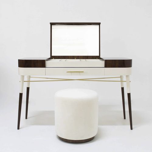Coiffeuse contemporaine - Kylki - Muranti - en noyer américain / monoplace