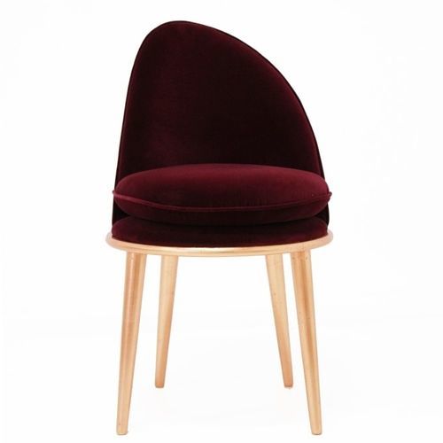 Chaise de salle à manger contemporaine - Garnet - Muranti - d'intérieur / en velours / en coton