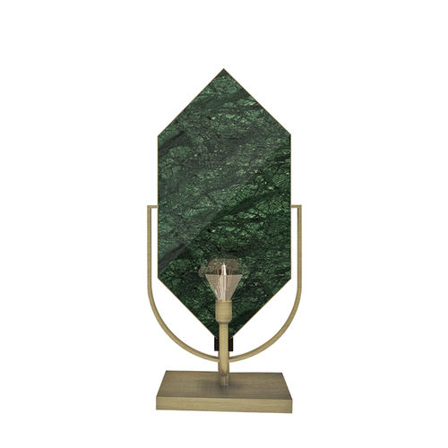 Lampe de table - Jadeite - Muranti - en laiton poli / en marbre / design original