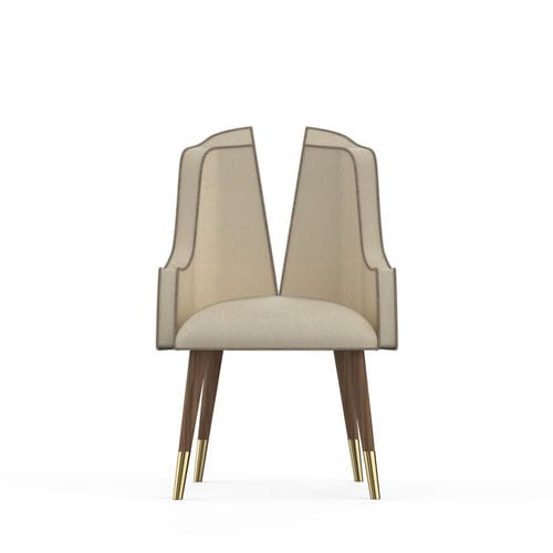 Chaise de salle à manger contemporaine - Kozmus - Muranti - d'intérieur / en tissu / en cuir